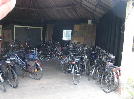 Overdekte fietsenstalling